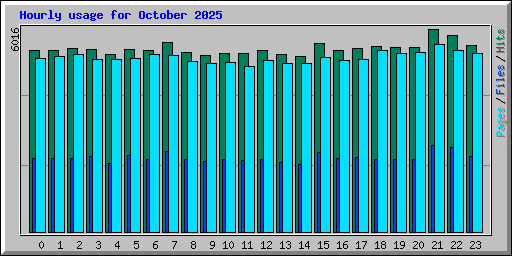 Hourly usage for October 2025